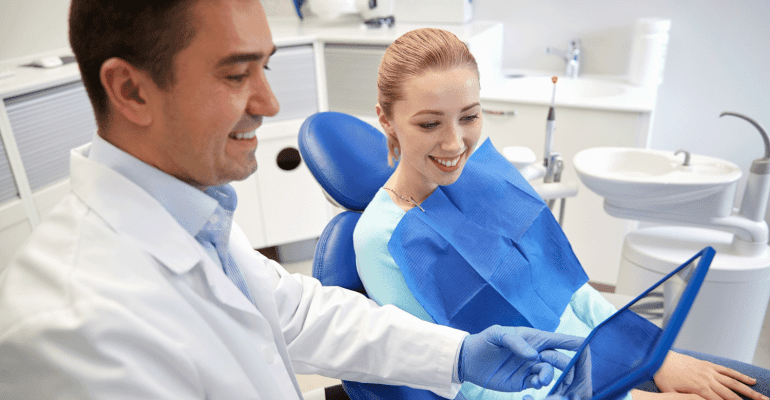 dentist and dental patient root canalWorcester Dentist, What to expect on your Worcester, Uxbridge, Taunton Dentist Visit.