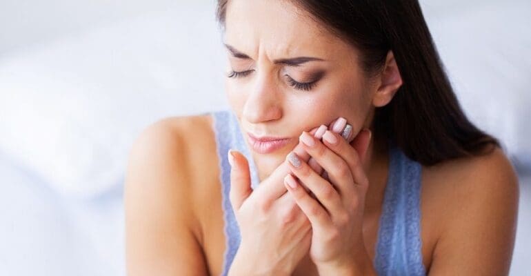 root canal | woman with dental pain