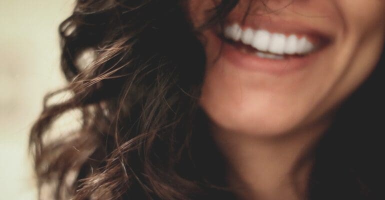 woman smiling
